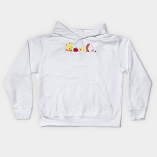 Pizza Ingredients Kids Hoodie